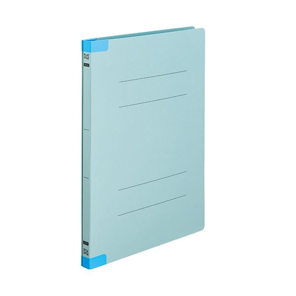 （まとめ）TANOSEEフラットファイル(背補強タイプ) A4タテ 150枚収容 背幅18mm ブルー1セット(30冊:10冊×3パック) (×3セット)