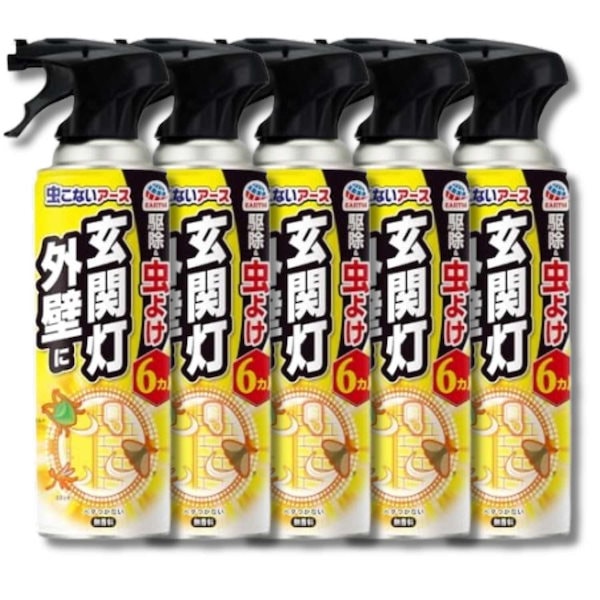5個セット アース製薬 虫こないアース 玄関灯・外壁に 長日数 持続タイプ 450ml