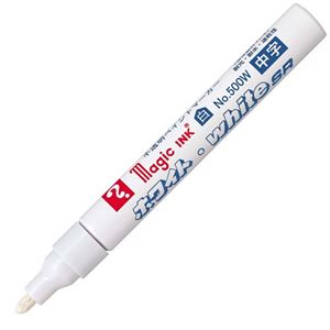 (まとめ) 寺西化学 油性ペイントマーカー マジックインキ ホワイト・white SR No.500W(中字) M500W 1本 (×40セット)