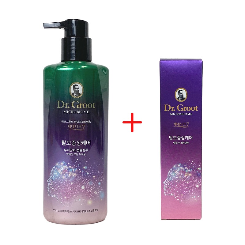 マイクロバイオームジェネシック7頭皮強化カプセルシャンプー400ml + アンプルトリートメント100ml / 韓国ヘアケア