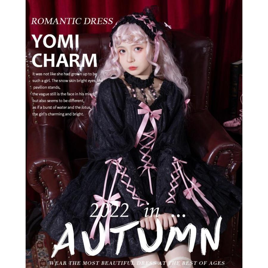 短納期 数量限定 OPワンピース ロリータ ワンピース ゴスロリ＆ロリータ服 可愛い チャイナドレス風 ショート丈 Aライン ロリータドレス ロリィタ服 長袖LOLITA DRESS 大きいリ事前に購