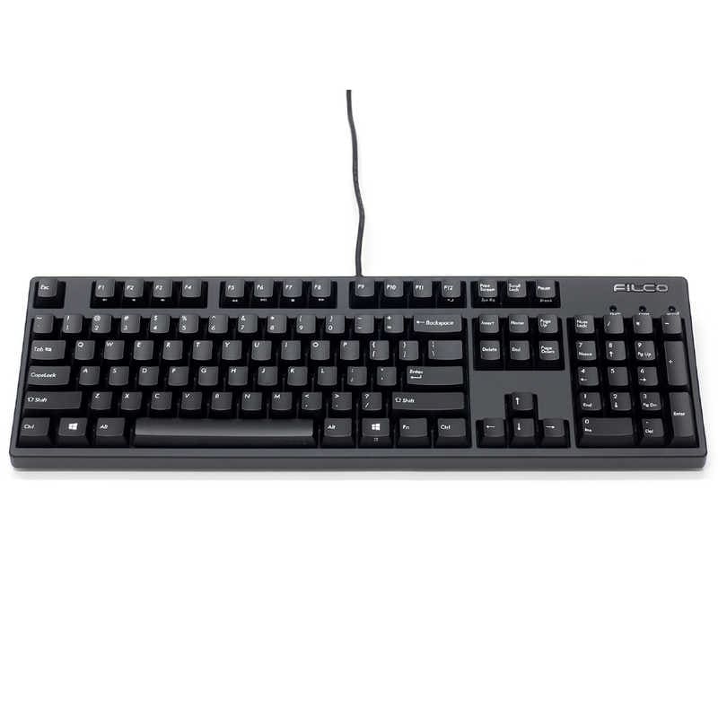 FILCO　キーボード Majestouch 3(赤軸・英語配列) ［有線 /PS/2・USB］ マットブラック　FKBN104MRLEMB3