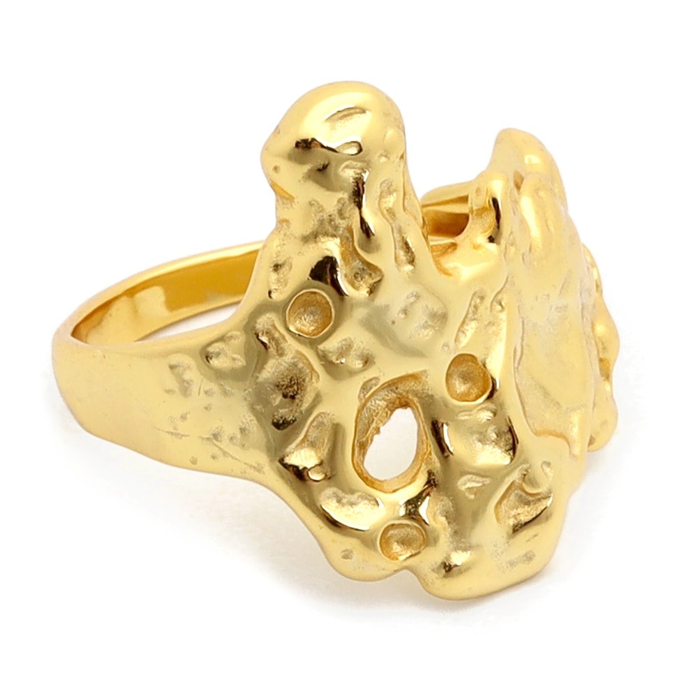 925 リング 溶岩模様 でこぼこ [cr437]