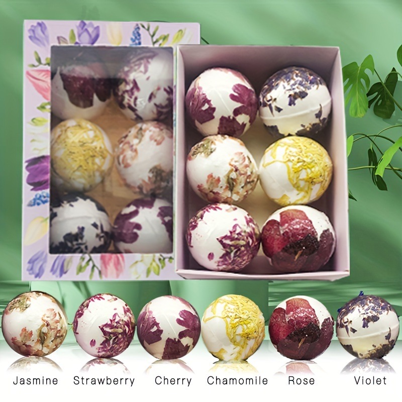 ローズ バス ボム 本物の花びら入り 肌に優しい ノーマルタイプ ラグジュアリー スパ バブル ボール ギフトセット 誕生日 母の日 バレンタイン クリスマス プレゼント 妻 彼女 母 用