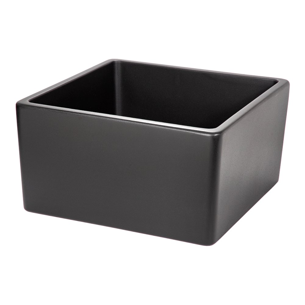 睡蓮鉢　睡蓮鉢（メダカ鉢）　新型　凛　ＲＩＮ　角型　ブラック　Ｓ　睡蓮鉢・金魚鉢・メダカ鉢　ＣＲＣ90―06―25―00―00