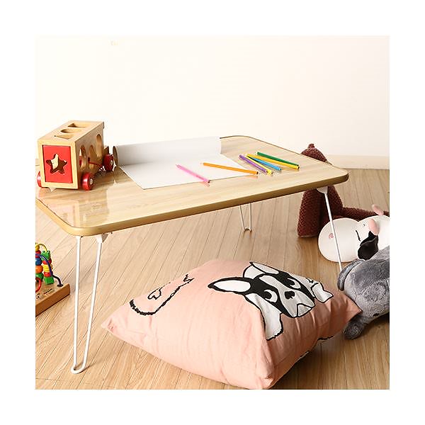 ちゃぶ台（幅75x奥行50cm）NA/WH CB-7550F-NA