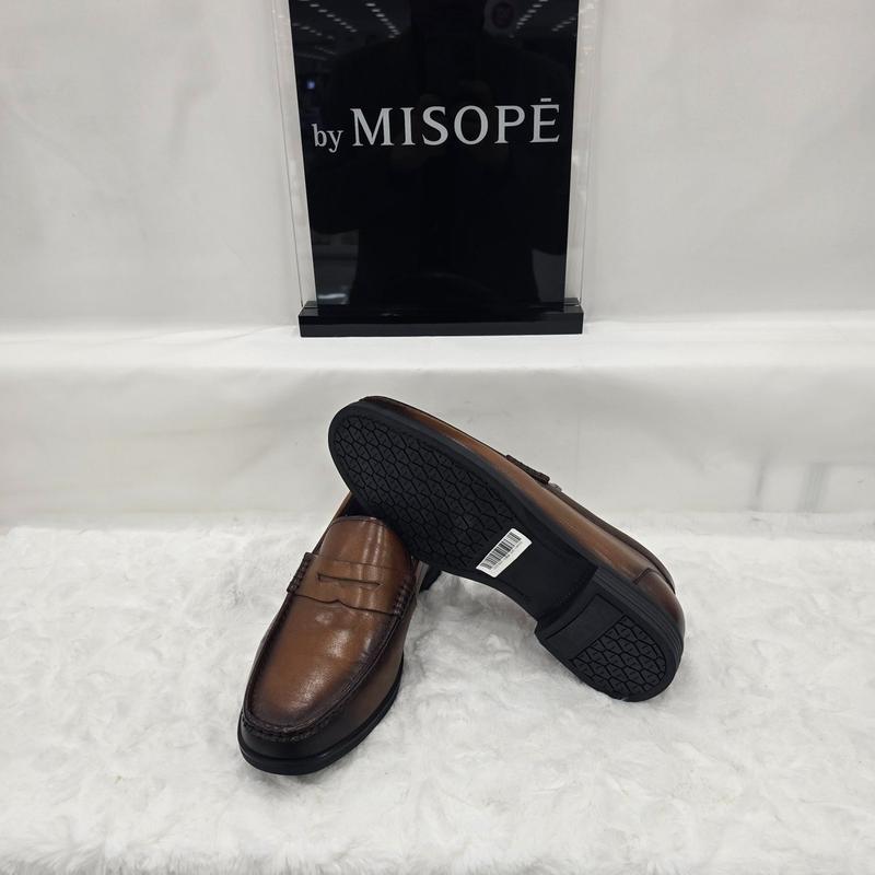 By 男性クラシックペニーローファー 122HT319SH201 MBROWN 4 JJ