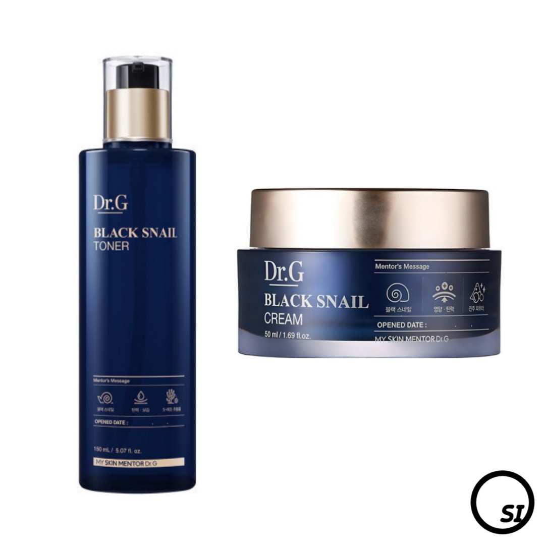 【SET】ブラック スネイルクリーム 50ml + ブラック スネイル トナー 150ml