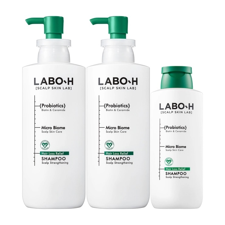 ラボエイチ頭皮強化シャンプー 400ml x 2 + 180ml