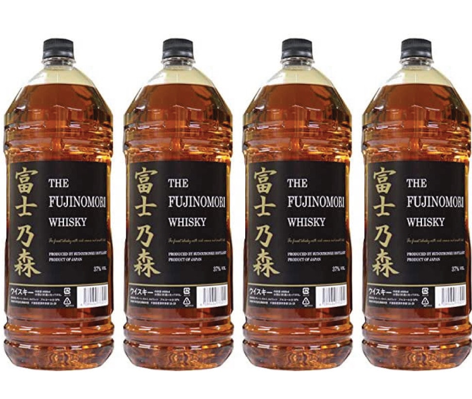 富士乃森 金ラベル ウィスキー　4L*4本 1BOX 37度