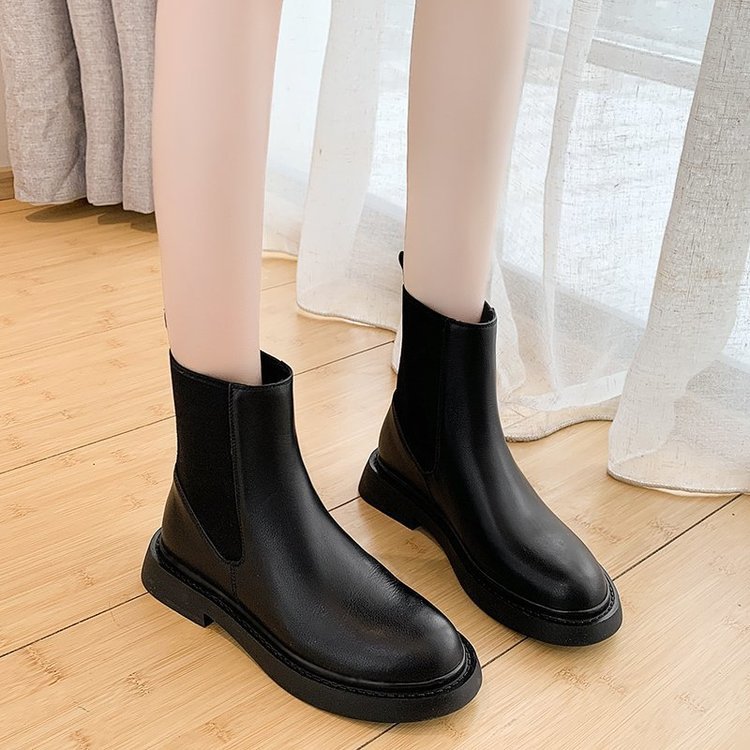 スノーブーツ ロングブーツ冬 厚底ショートブーツ 美脚着痩せ 韓国厚底ブーツ シューズ レディース ファー靴.