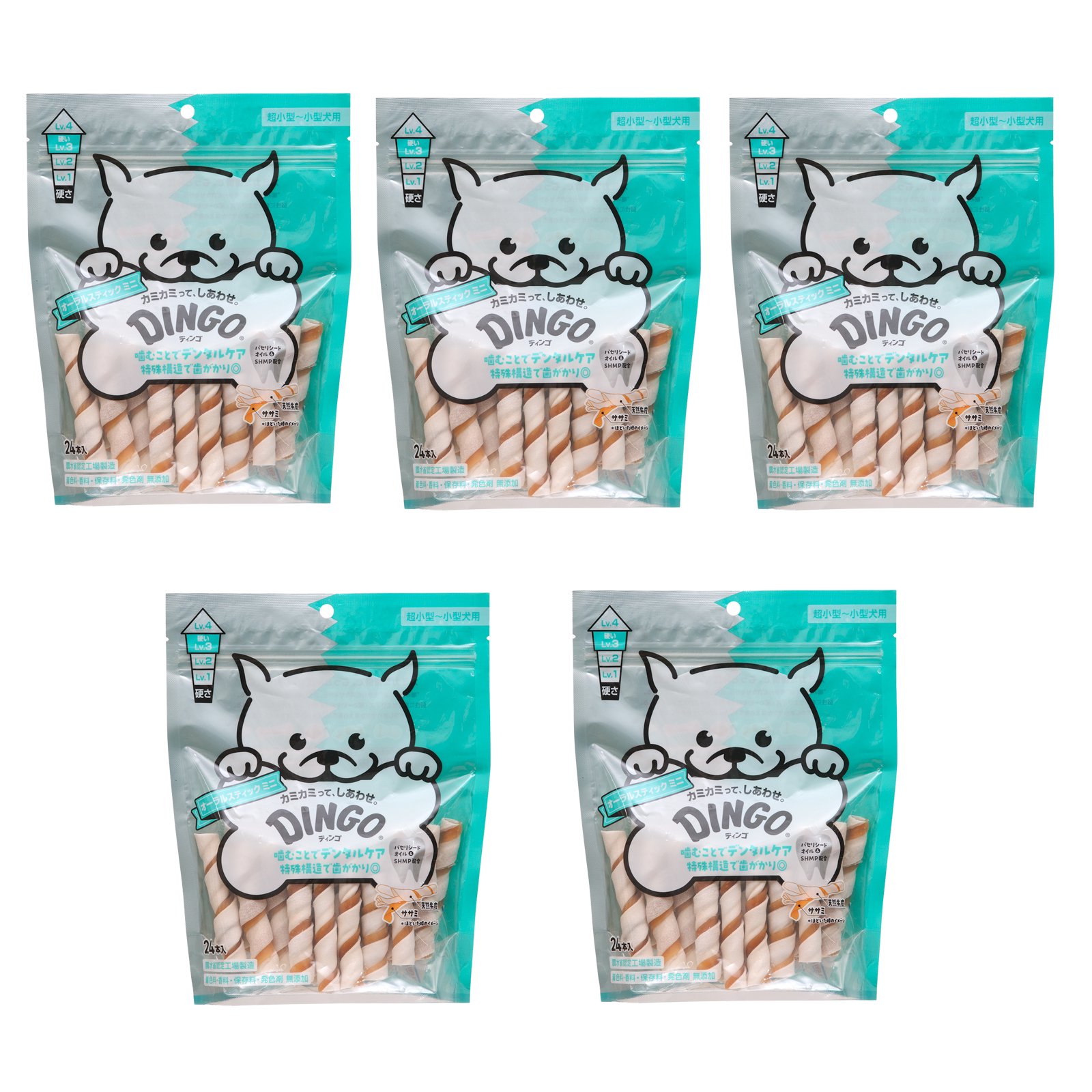 ディンゴ　オーラルスティック　ミニ　２４本入X５　デンタルガム　デンタルおやつ　犬　ＣＲＣ45―14―03―05―01 6,195円