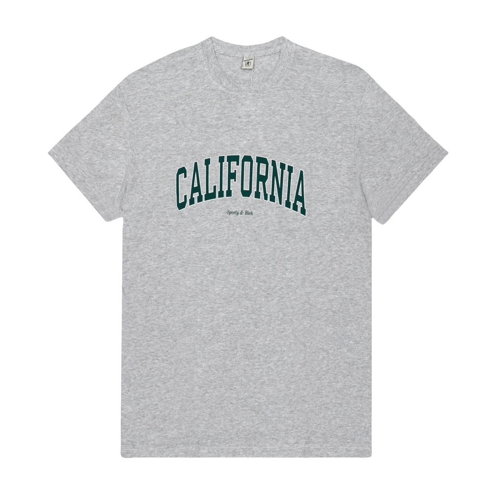 スポーティアンドリッチ ヘザーグレー 半袖Tシャツ TO043622501GY03