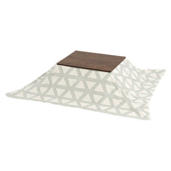 アルテナ7560 + スノウ7560TGY こたつ + うす掛け布団 2点セット ダークブラウン/グレー 三角 メーカー直送