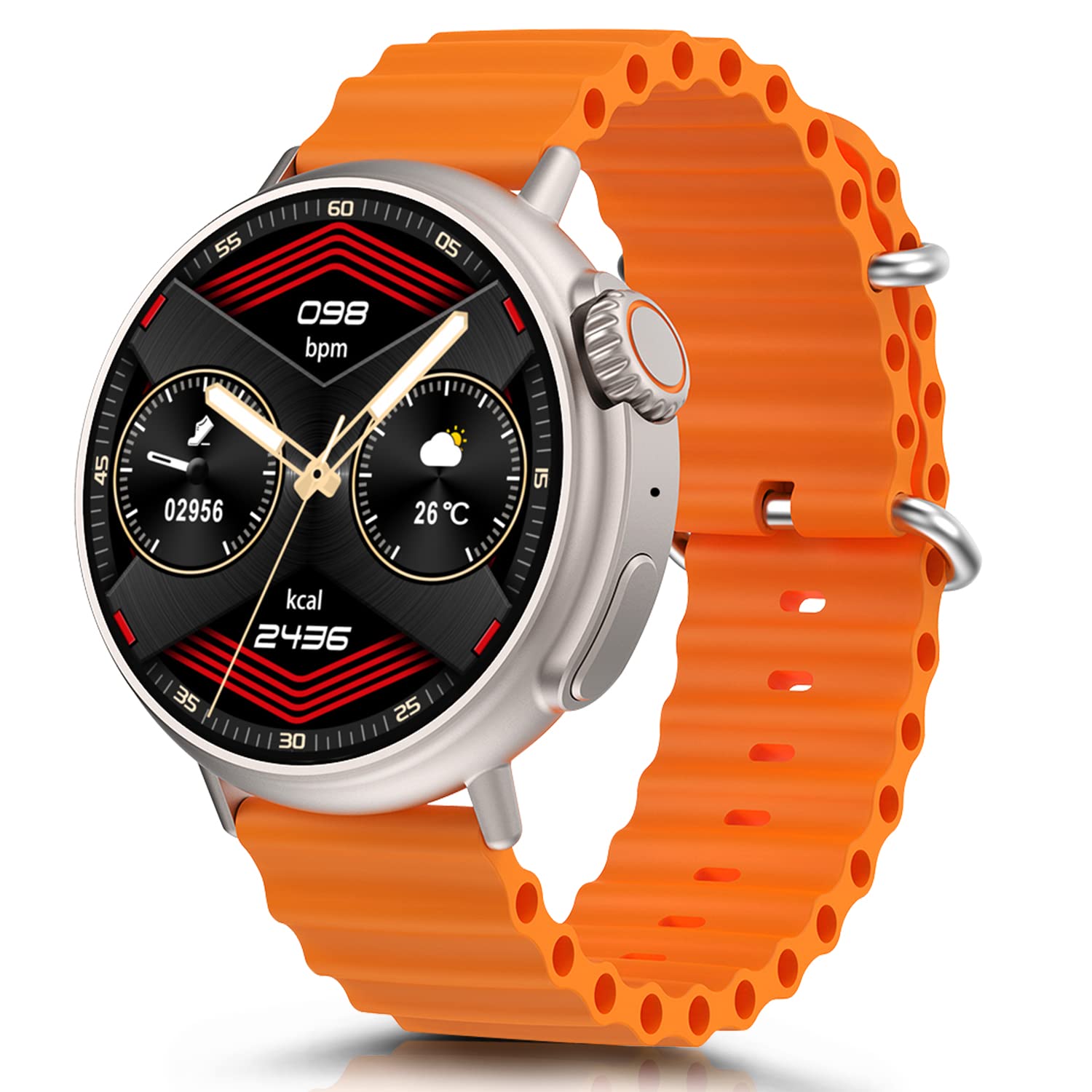 スマートウォッチ 【2023新登場 TikTok制御可能】 1.6インチ大画面 Smartwatch Bluetooth通話 SOS緊急連絡 暗号化保護 スポーツウォッチ 多種類運動モード