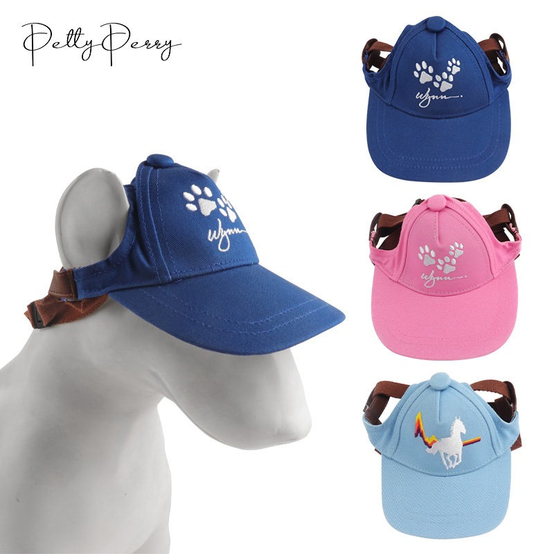 犬猫日焼け止め滑り止め帽子調整可能なロープバックル漁師の帽子ペット用品