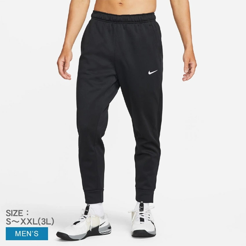 TF テーパード パンツ DQ5406 メンズ ウェア ボトムス 長ズボン トレーニング テーパードフィット ブランド ロゴ シンプル カジュアル スポーティ スポーツ 運動 ブラック