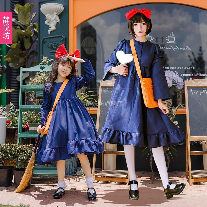 即納 ハロウィン 子供衣装 魔女の宅急便 コスプレ ドレス クリスマス 子供服 演出 キキ 女の子衣装