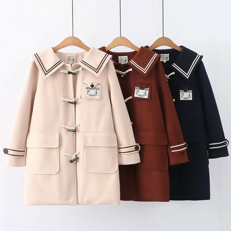 ダッフルコート 学生 学生制服 制服 コート アウター ダッフル ロング ロングダッフルコート ミディアム丈 冬 スクール