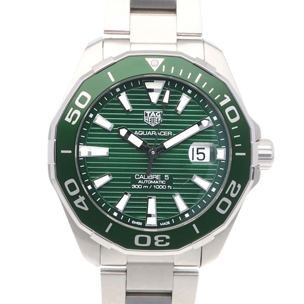 タグホイヤー アクアレーサー 腕時計 ステンレススチール WAY201S-0 BA092Y 自動巻き 1年保証 TAG HEUER 中古 美品