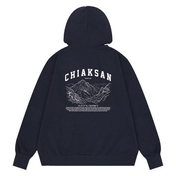 雉岳山(チアクサン)オーバーフィット 韓国の山 フード付きTシャツ 5色_P414791490