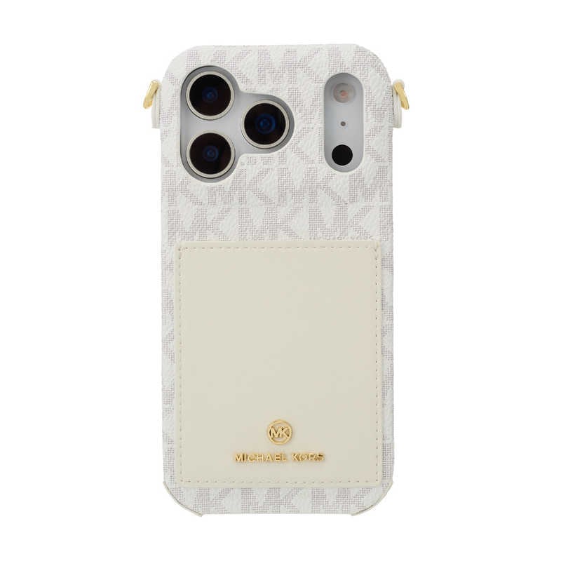 マイケルコース　MICHAEL KORS - Wrap Case Pocket with Strap for iPhone 17 Pro Vanilla　MKWSVNLPWIP2563P