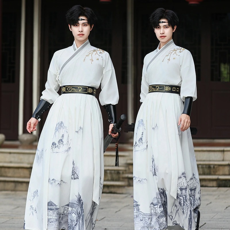 チャイナ服 メンズ 漢服 中華服 セット 大人 チャイナドレス 中華衣装 長袖 スカート 華流コスチューム 舞台 ステージ衣装 時代劇 仮装 変装 おしゃれ イベント ハロウィン S～4XL 中華コス 5,328円