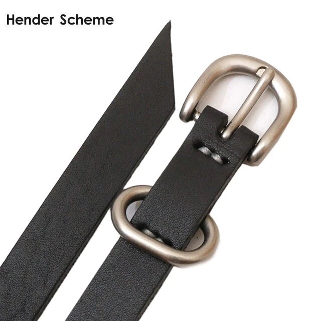 エンダースキーマ Hender Scheme Tail Belt テイル レザー ベルト BLACK 284-000448-011メンズカジュアルベルト
