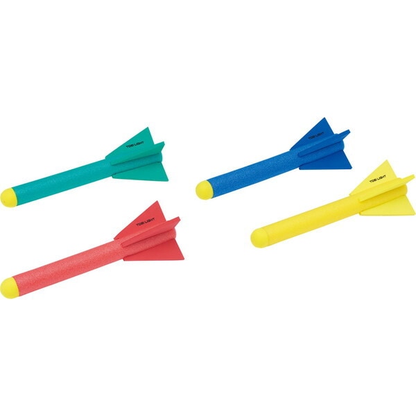 学校体育器具 フォームロケット2 4色1組 マルチカラー B2507