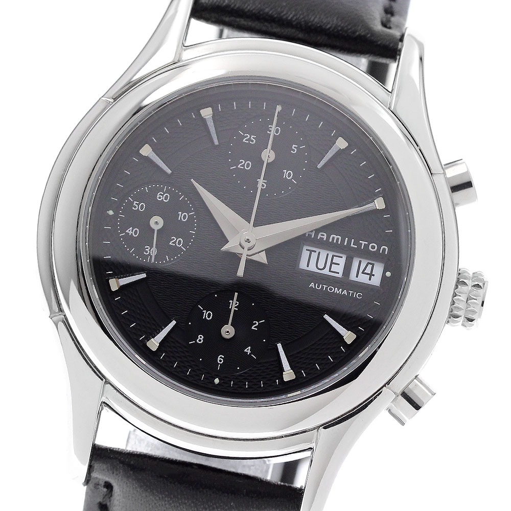 ハミルトン HAMILTON 021530 ジャズマスター クロノグラフ デイデイト 自動巻き メンズ 美品 _955355【中古】
