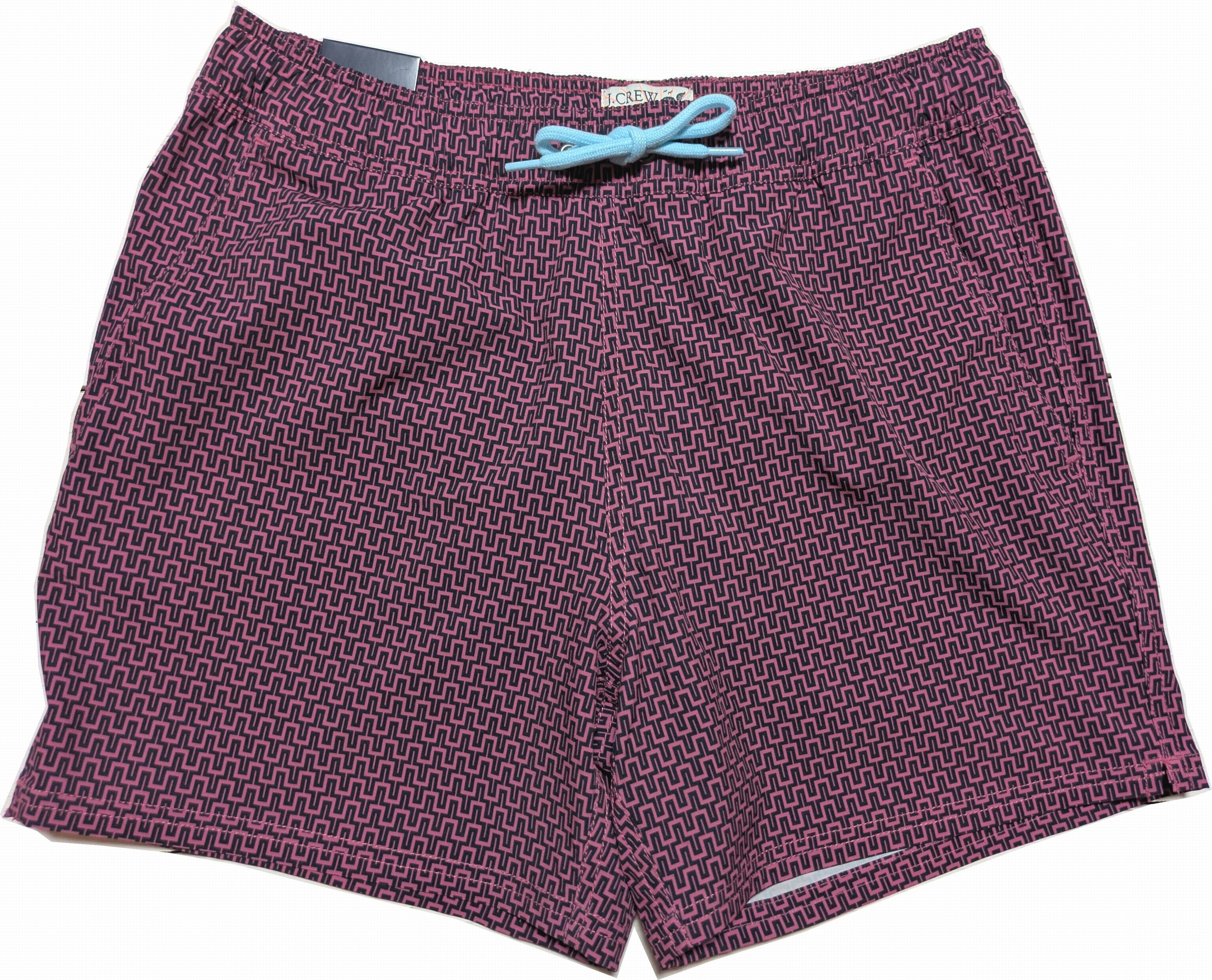 海水パンツ スイムパンツ サーフトランクス インナー付き水着 ピンク系 メンズ J.CREW 003