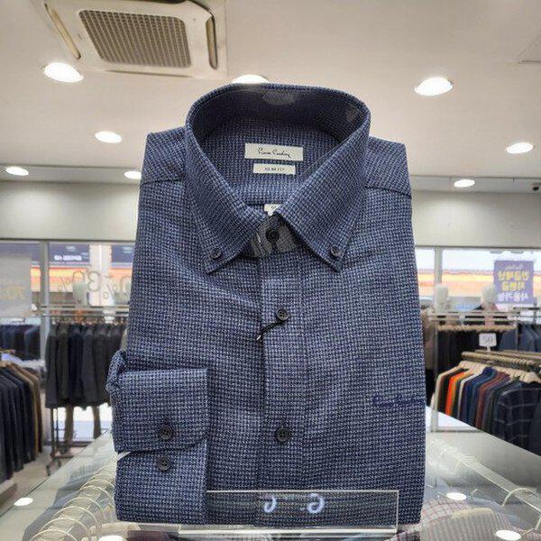 ツートン柄スリムフィットドレスシャツPLDS4955_KG 4,383円