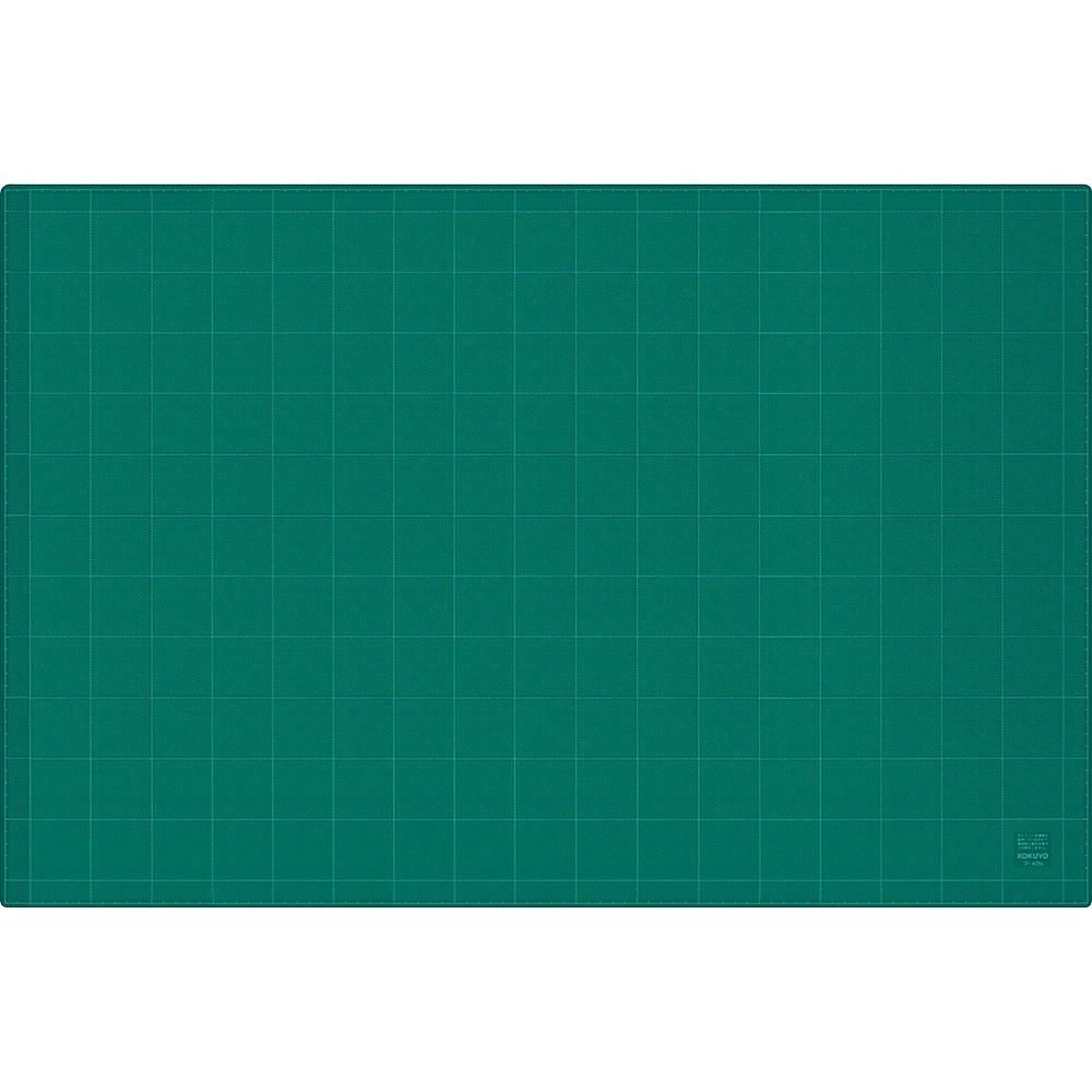 （まとめ買い）カッティングマット 3mm厚 グリーン 両面 方眼罫 600x900mm マ-44N [x3]