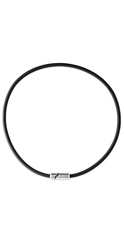 [BANDEL] バンデル ヘルスケア ボールド ネックレス スタック 磁気ネックレス 52cm シルバー/ブラック