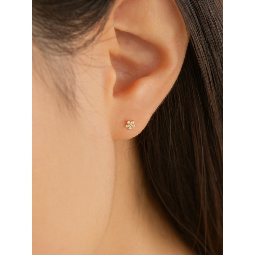 LUNNE 14k ブロッサムミニピアス 14k ゴールド #LFPI10