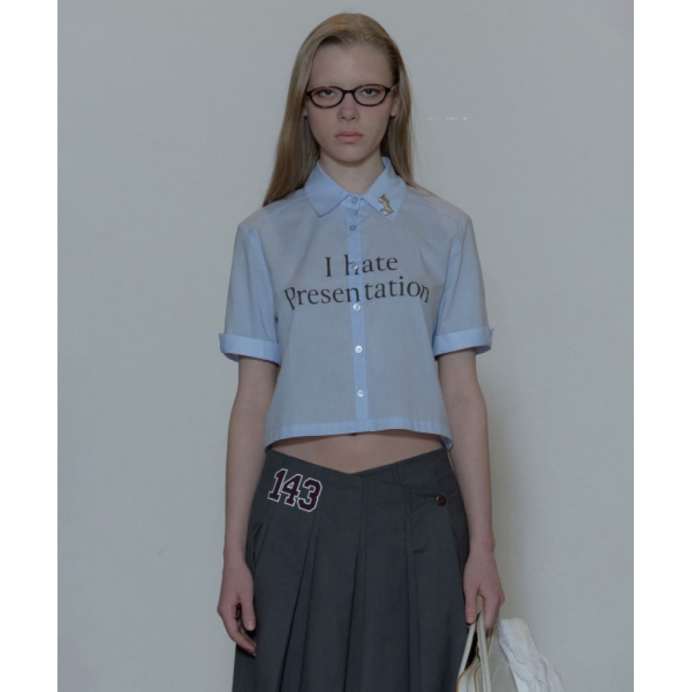 スカルプターステータスサマーシャツブルー