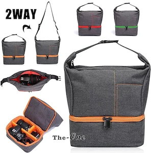 バッグ 手提げ カメラ 2way カメラケースzq 一眼レフ カメラバッグ 撥水 斜め掛け ショルダ