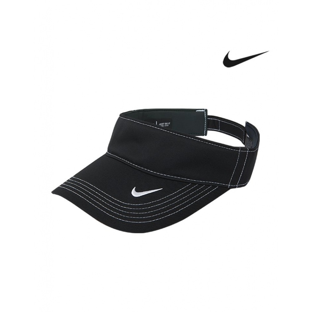 ナイキ Dri-Fit スウッシュバイザーブラックキャップ (429466)