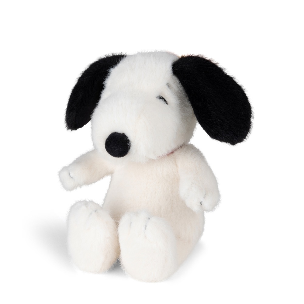 PEANUTS ピーナッツ スヌーピー ファジー クリーム 犬 ぬいぐるみ - 17cm