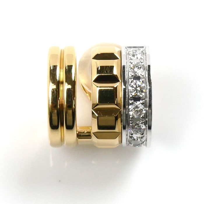 Boucheron ブシュロン K18YG/WG キャトル ラディアント ダイヤ イヤリング JC001373 ダイヤモンド 4.3g レディース 中古 165,000円