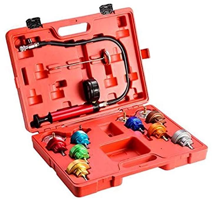 全車種対応 ラジエター リークテスター キャップテスター 15pc 国産 外車 ラジエーター クーラント 漏れ 冷却水