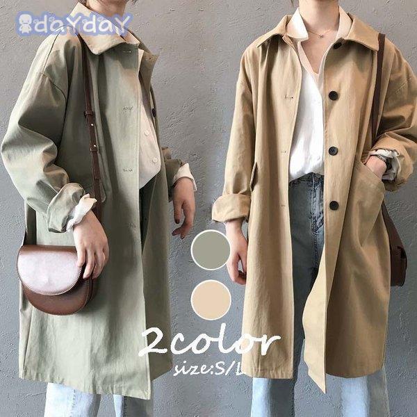 限定SALE!トレンチコート レディース 40代 ロングコート スプリングコート 春コート ライトアウター ゆったり 春 秋 春服 春物 風 アウター 30代 40代 50代
