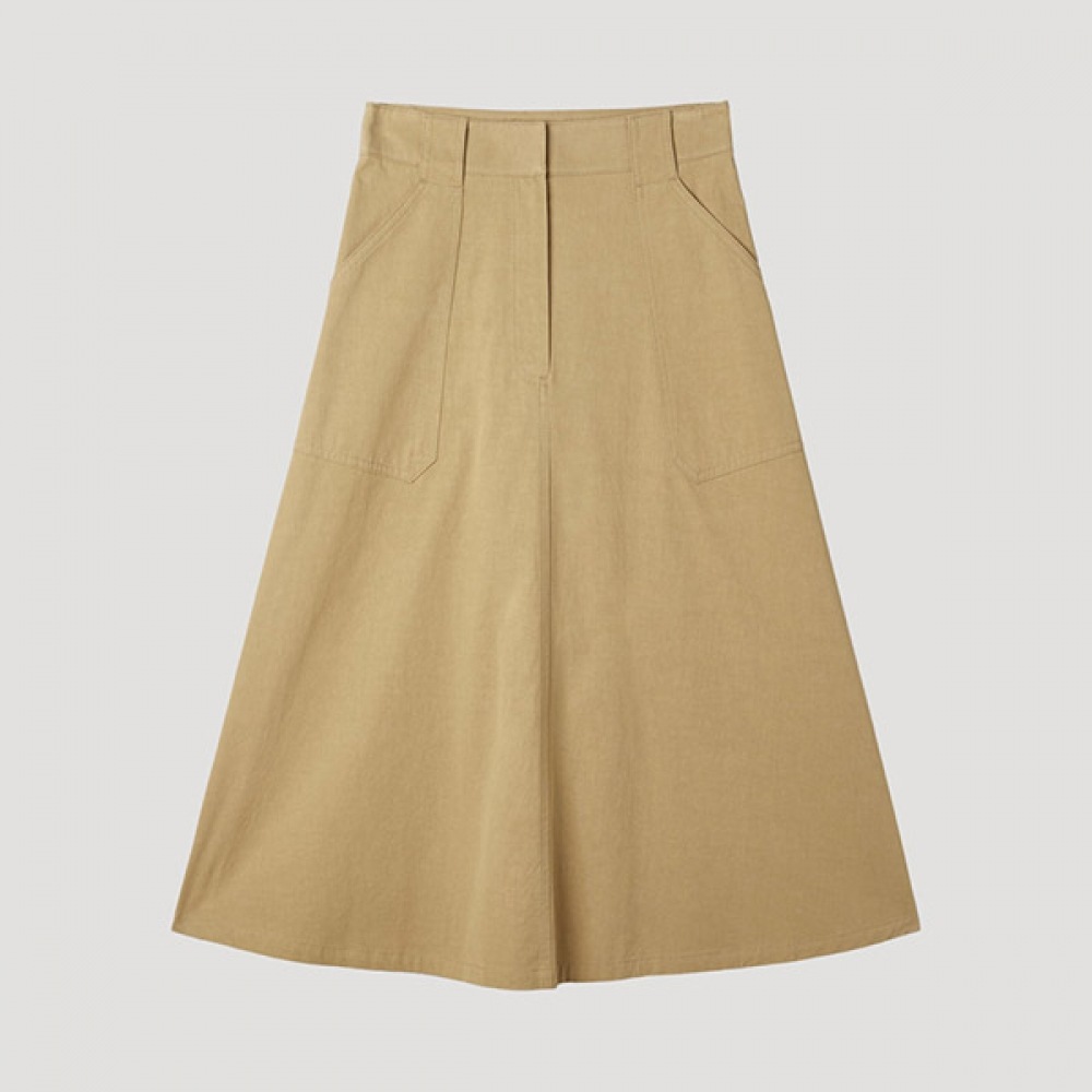 [シールズミス] コットンフレアロングスカート_swwskp21020_CA