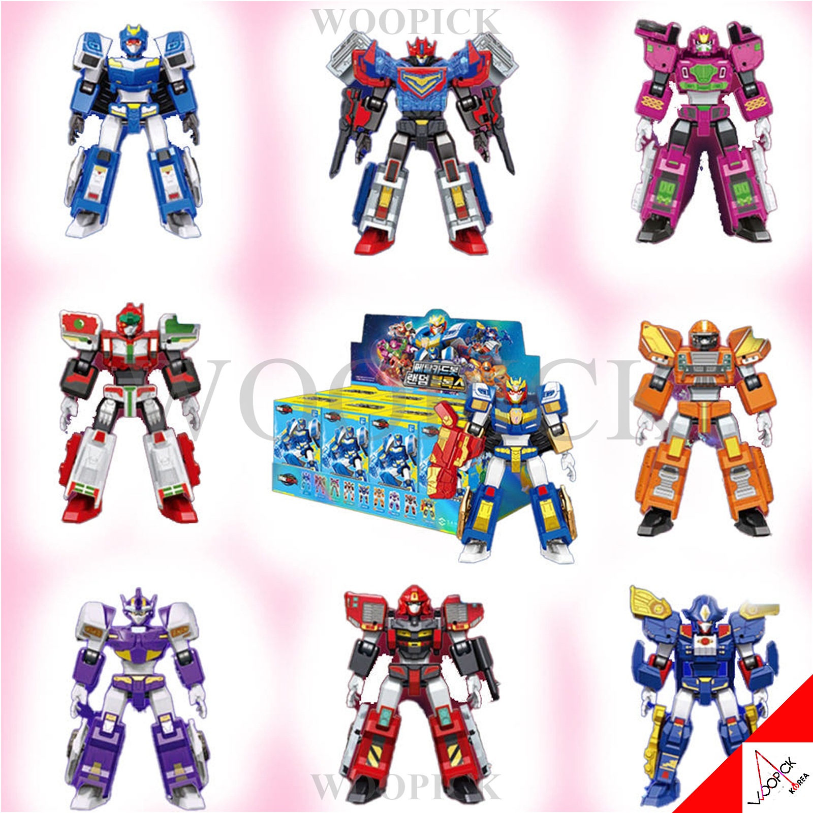 メタルカードボット/ミニ/ランダムブロックス/8種ロボットセット/11cm/合体/変身ロボット/韓国ロボット/フィギュア/CARDBOT/新型/正品