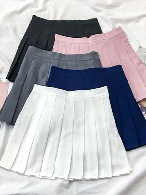 春夏 新作 ファッション プリーツ ハイウエスト スリム A ワード スカート 韓国版 学生 Jk 制服 上半身スカート 春夏 新作 ファッション プリーツ ハイウエスト スリム A ワード スカート 韓国版 学生 Jk 制服 上半身スカート