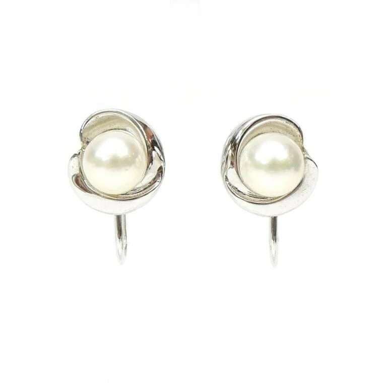 ミキモト MIKIMOTO パール イヤリング 真珠/シルバー 【中古】(68837)