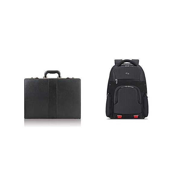 Solo Grand Central Briefcase and Backpack Bundle 並行輸入品