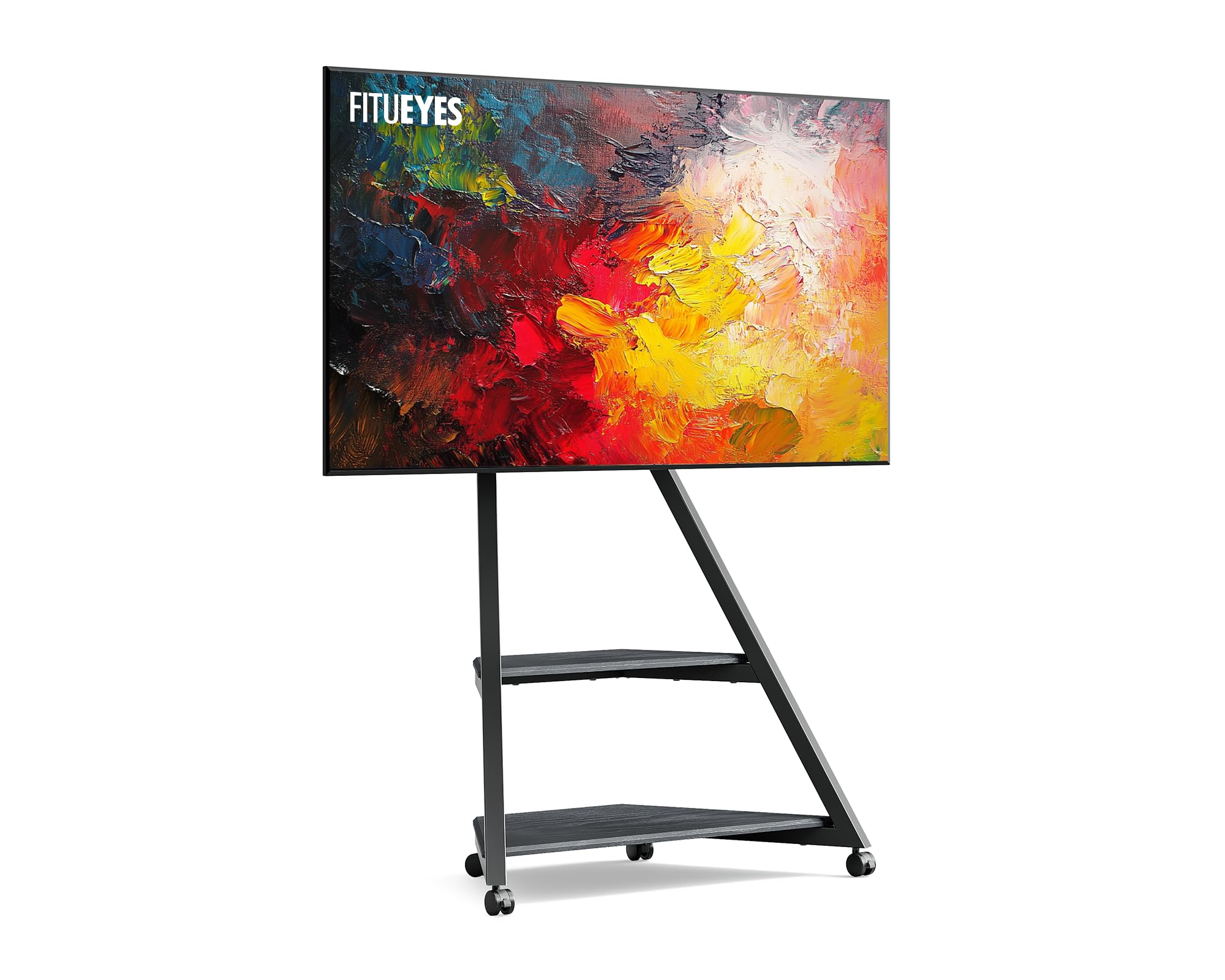 テレビスタンド キャスター付き 43 50 55 60 65 75型対応 ハイタイプ 壁寄せ コーナー 上下調節 首振り 耐荷重60KG インテリア おしゃれ 寝室 オフェス 会議 24218