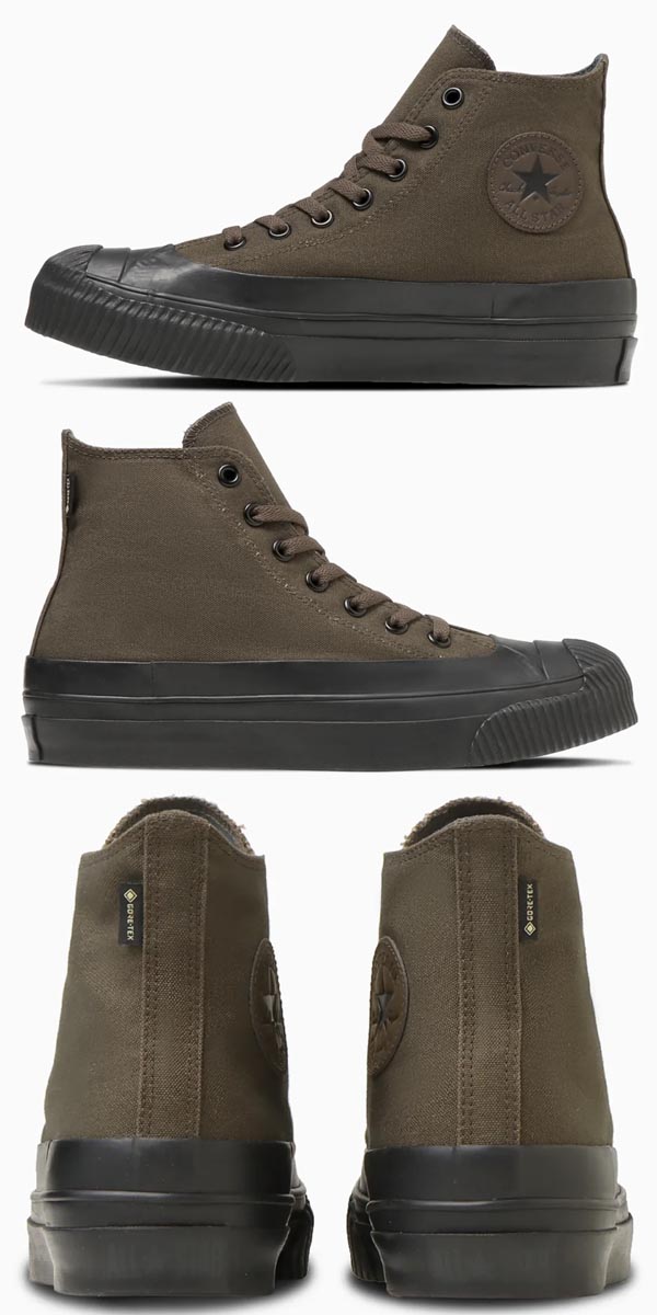 レイン オールスターR ゴアテックス RB ハイカット r gore-tex hi ダークブラウン/ブラック 透湿防水 スニーカー