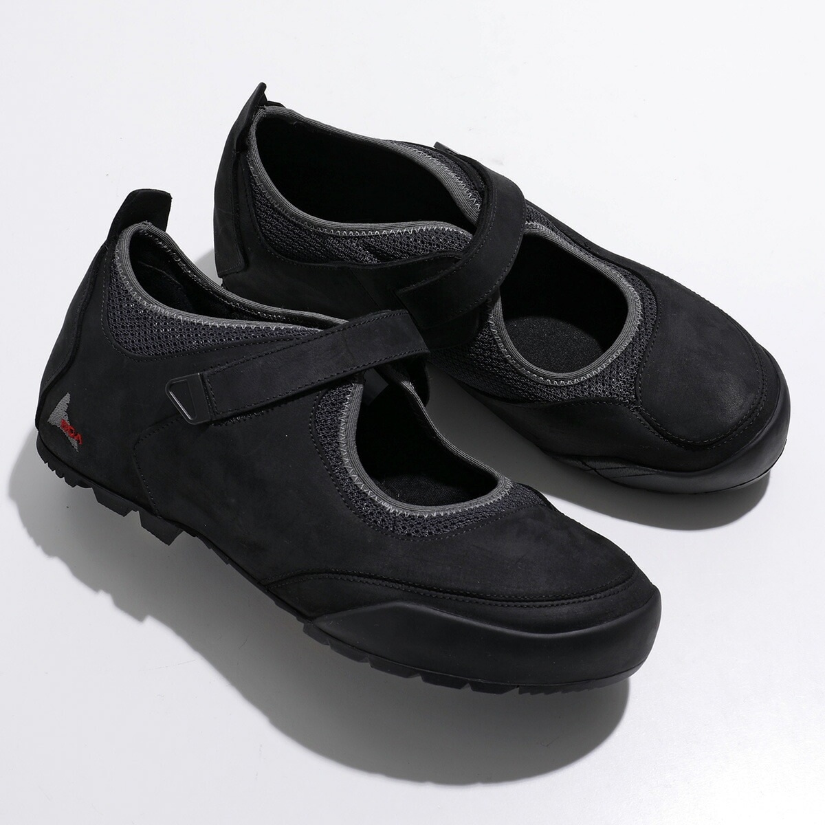 ROA ロア スニーカー Loie ロイエ NBUW1389LE163 メンズ ローカット Vibramソール ビブラムソール レザー シューズ 靴 MTY0001/Black-Grey